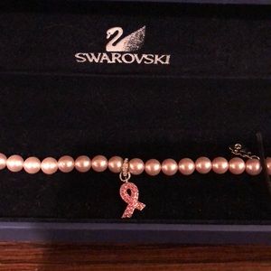 Pink Breast Cancer Awareness Swarovski Bracelet